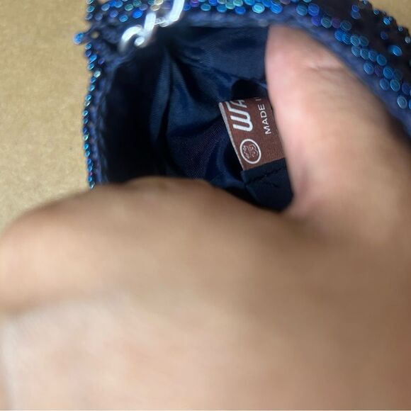 Walborg Blue Beaded Women's Bag - Picture 4 of 8